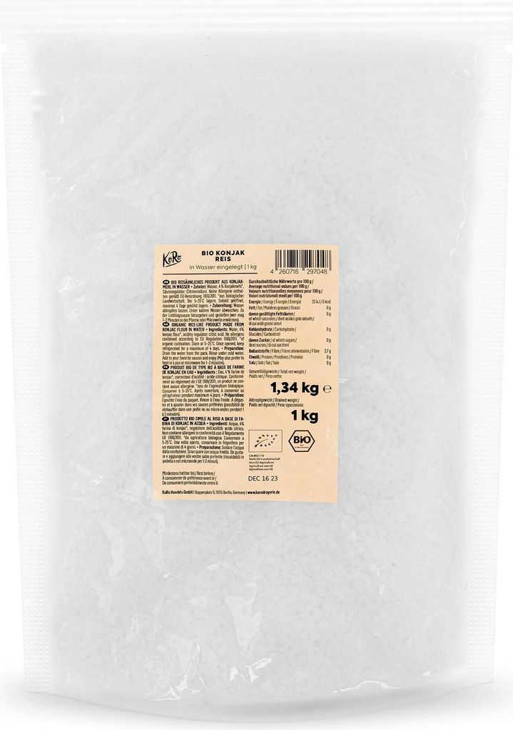 KoRo I Konjak Reis in Wasser 1 kg