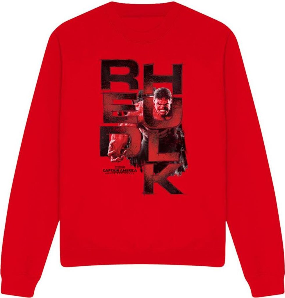 Captain America: Brave New World - Sweatshirt für Herren/Damen Uni TV15013 (M) (Rot)