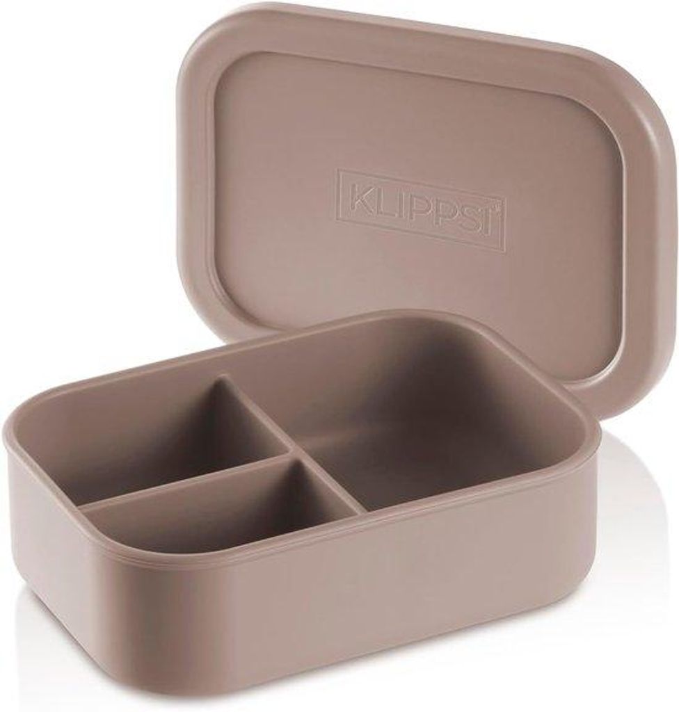 Silikon-Abtrennger mit 3 Kammern - Waschmaschinenfestes Geschirrbox-System - 620 ml - Silikonplatte