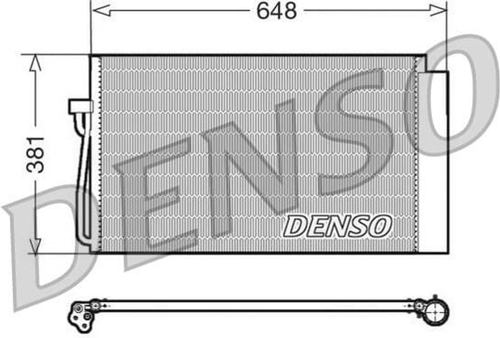 DENSO DCN05017 Kondensator Klimaanlage Klimakondensator für BMW 5 Limousine (E60) +Trockner