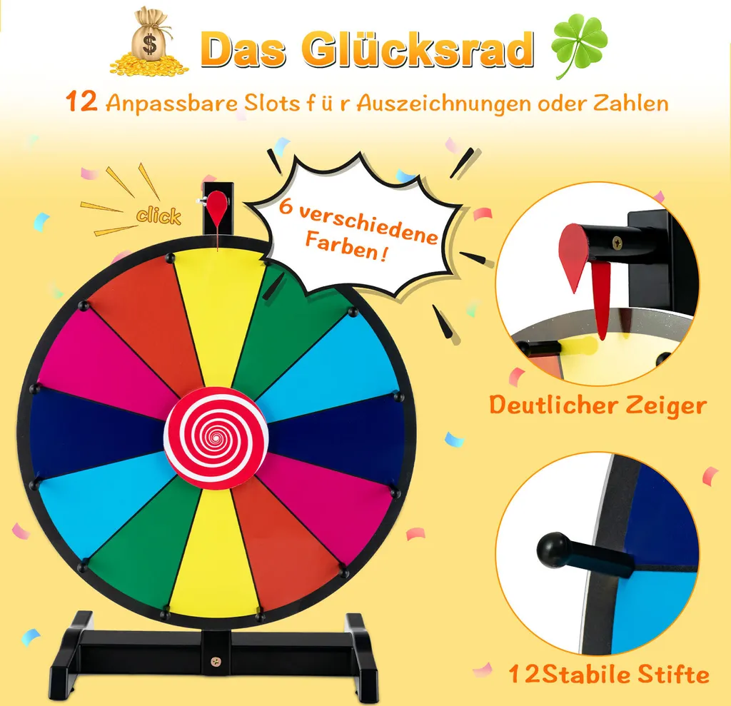 Roue de la Fortune pour Animation de Soirée et Tirage au Sort Créatif - 6