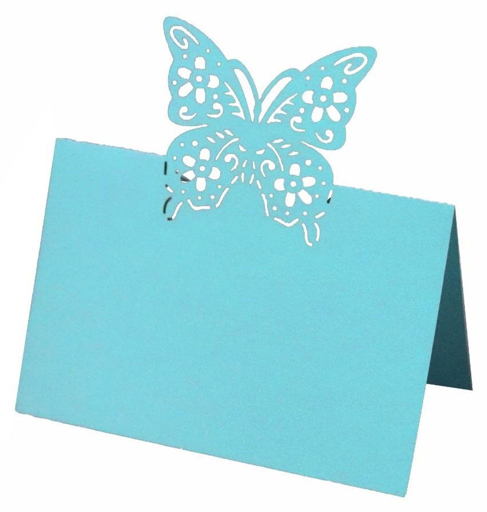Hollow Butterfly Blank Place Cards 50 Pack White Table Seating Name Cards Für Hochzeit Geburtstag Party Bankett Baby Dusche Abendessen Event