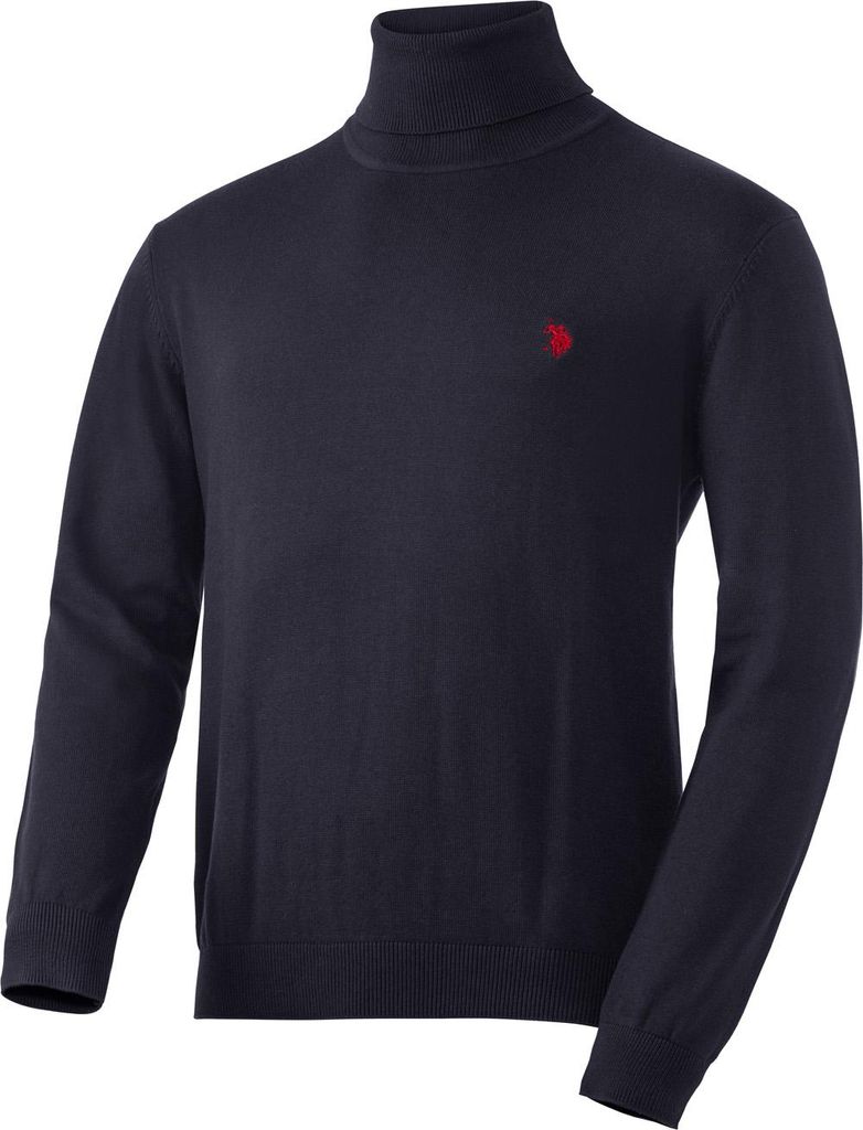 U.S. POLO ASSN. Herren Strick-Rolli, aus reiner Baumwolle