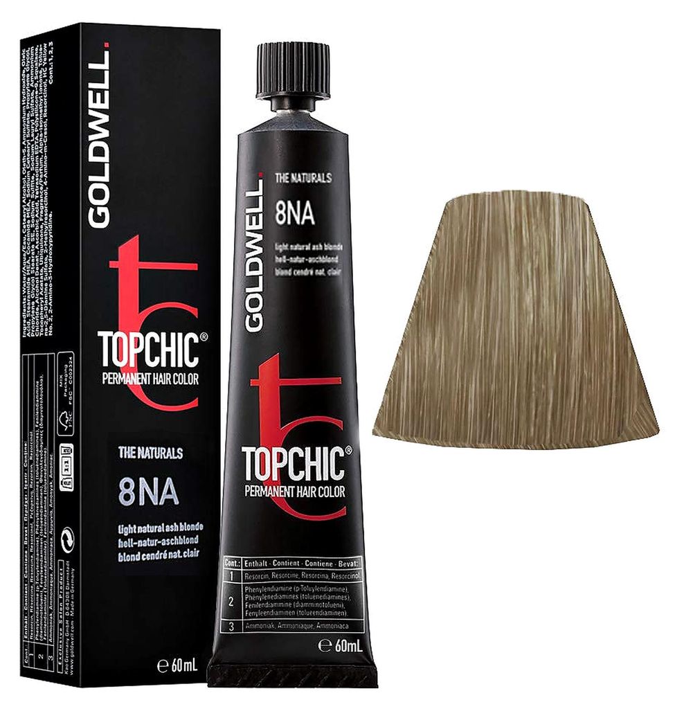Goldwell Topchic Tube 8NA Blond Cendré Naturel Clair 60ml Image du produit 