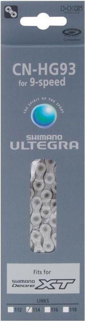 Shimano XT CN-HG93 Kette verpackt 114 Glieder (9s) Produktbild 