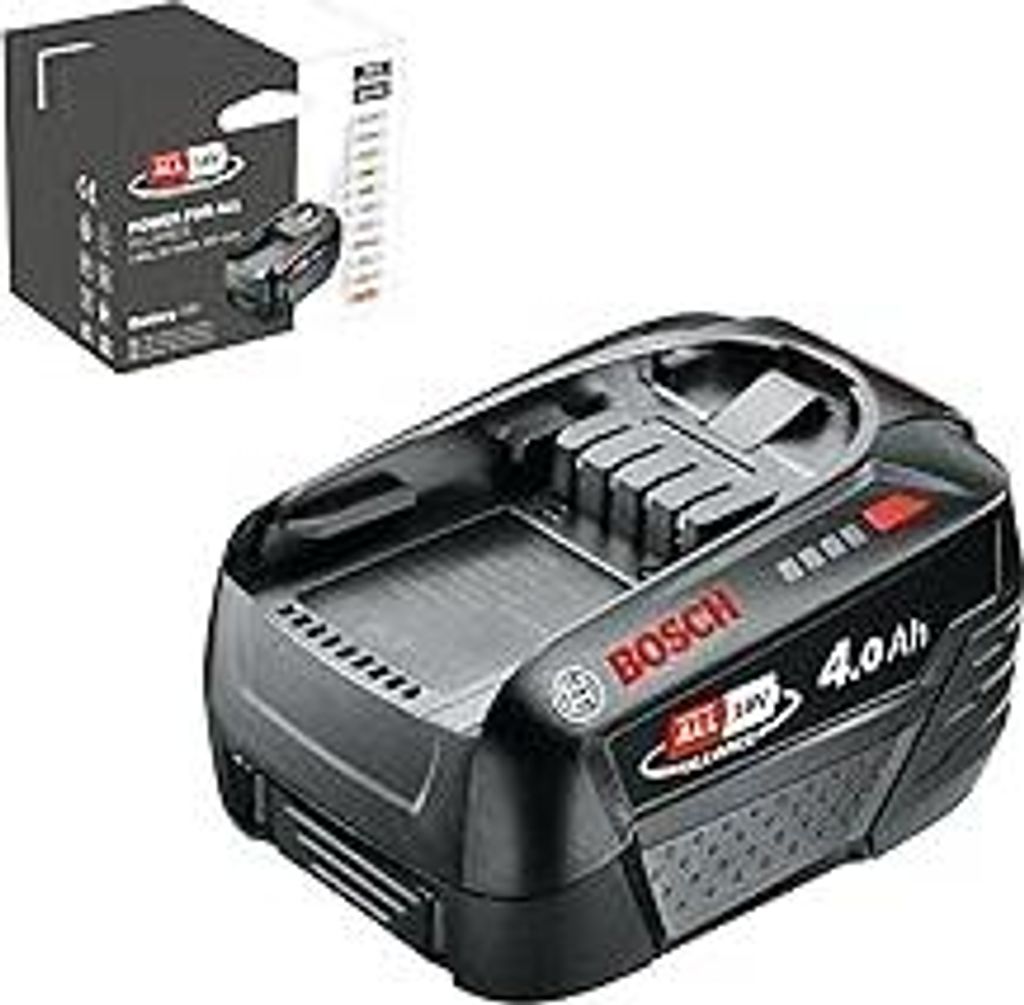 Bosch Akku Pack PBA 18V 4.0Ah W-C (18 Volt System, 4.0Ah Batterie, im Karton)