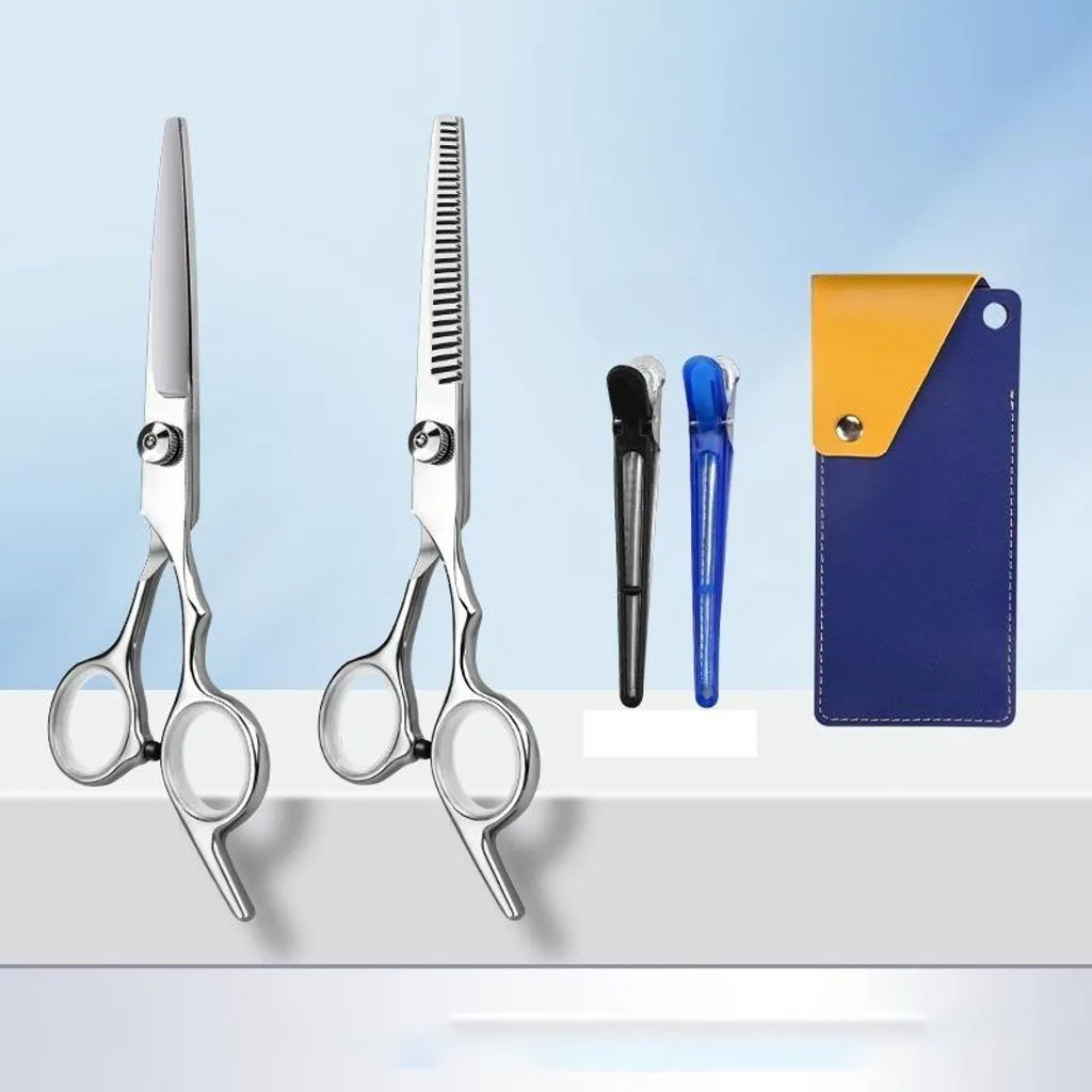 Kit Barbiere INF 5 Pezzi: Forbici Capelli Regolabili Acciaio Inox - 2