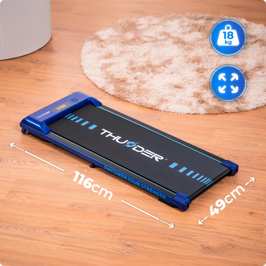 Tapis de course Bluetooth Thunder IDEA-BLUE avec FitShow et écran LED - 2