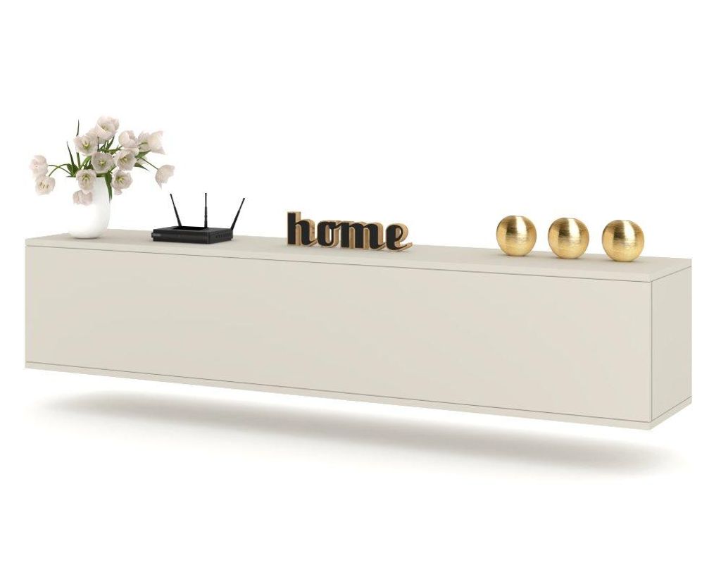 TV-Lowboard Fernsehschrank SIMPLY HÄNGEND Cashmere/Cashmere Produktbild 