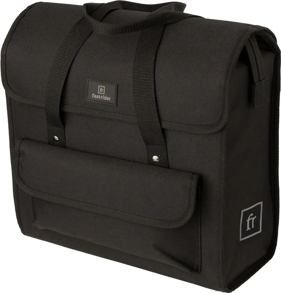 Sacoche de Vélo 23L Fastrider Shopper Luxe Basics Noir Déperlant