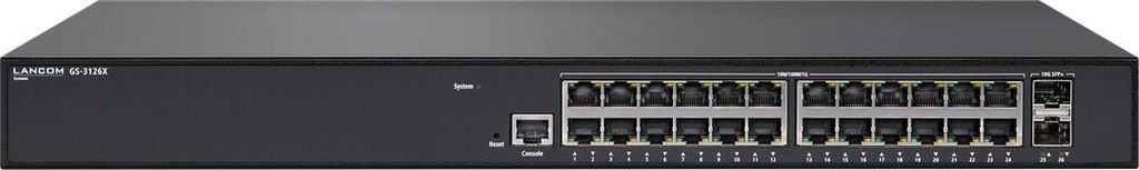 LANCOM GS-3126X, Managed, L3, Gigabit Ethernet (10/100/1000), Rack-Einbau, 1U