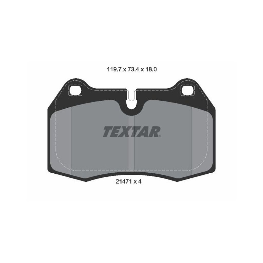 Textar Bremsbeläge vorne für BMW 7er E38 8er E31