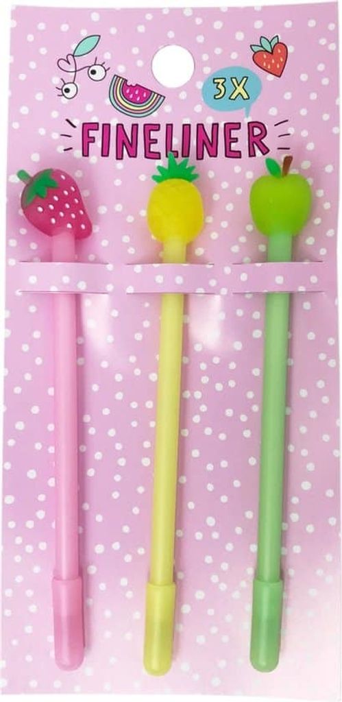 Van der Doelen 3 Fineliner Sommerspaß Obst