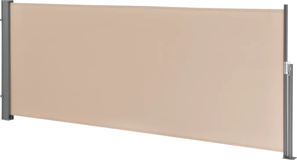 Brise-vue Rétractable 120x300 cm Sable - Store de Terrasse et Balcon