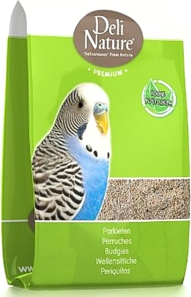 Deli Nature Budgies Premium Futter 1Kg - Nährstoffreiche Produktbild 