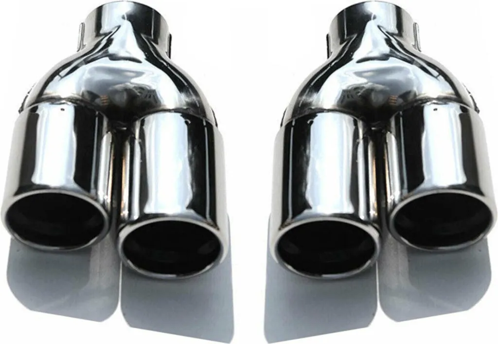 Double sortie d'échappement chromée pour Mercedes Classe C W204 2007-2015