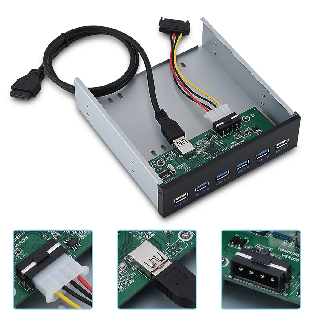 Ajouter des Ports USB 3.0 en Façade PC avec Sortie Audio Casque Micro