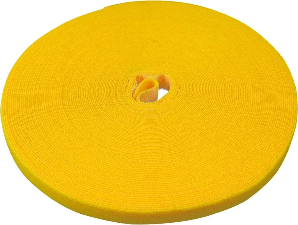 LTC PRO 1240 Label-the-Cable Roll Velcro Double Face Jaune 25m