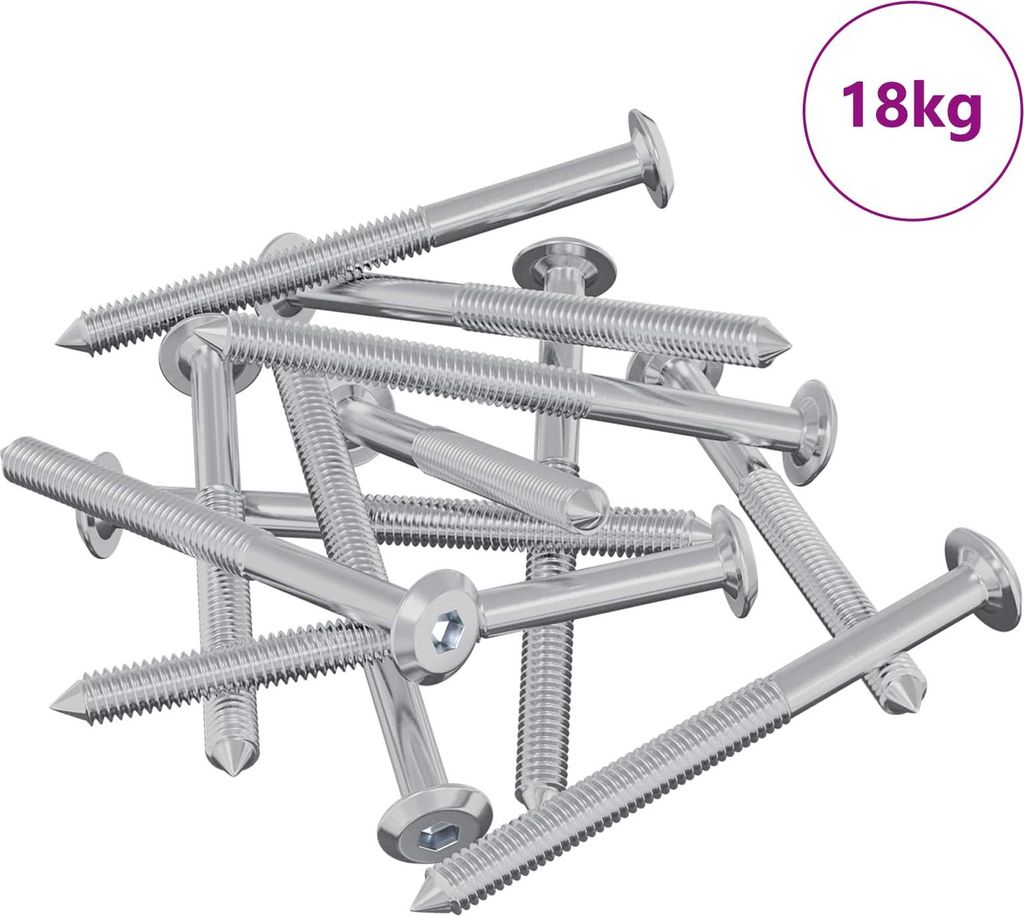 "2026 Moderne" Möbel-Schrauben 1400 pcs, einfache Montage, Silber Stahl - Schrauben CC173119