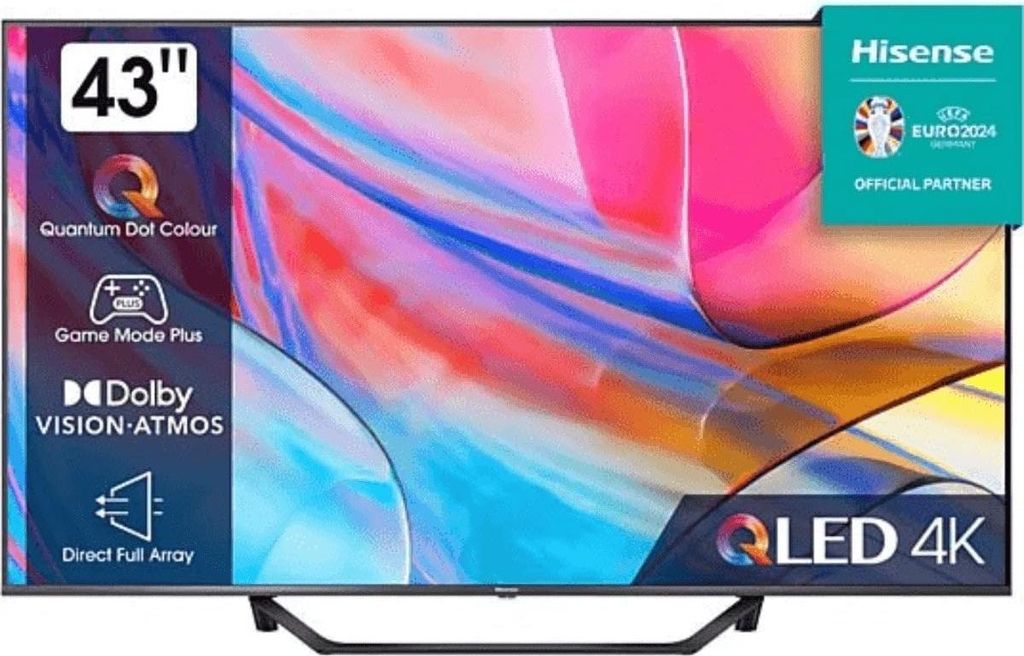 Hisense 43 '' A7N | Hi-QLED Smart TV 4K 60 Hz, 109,2 cm Produktbild 