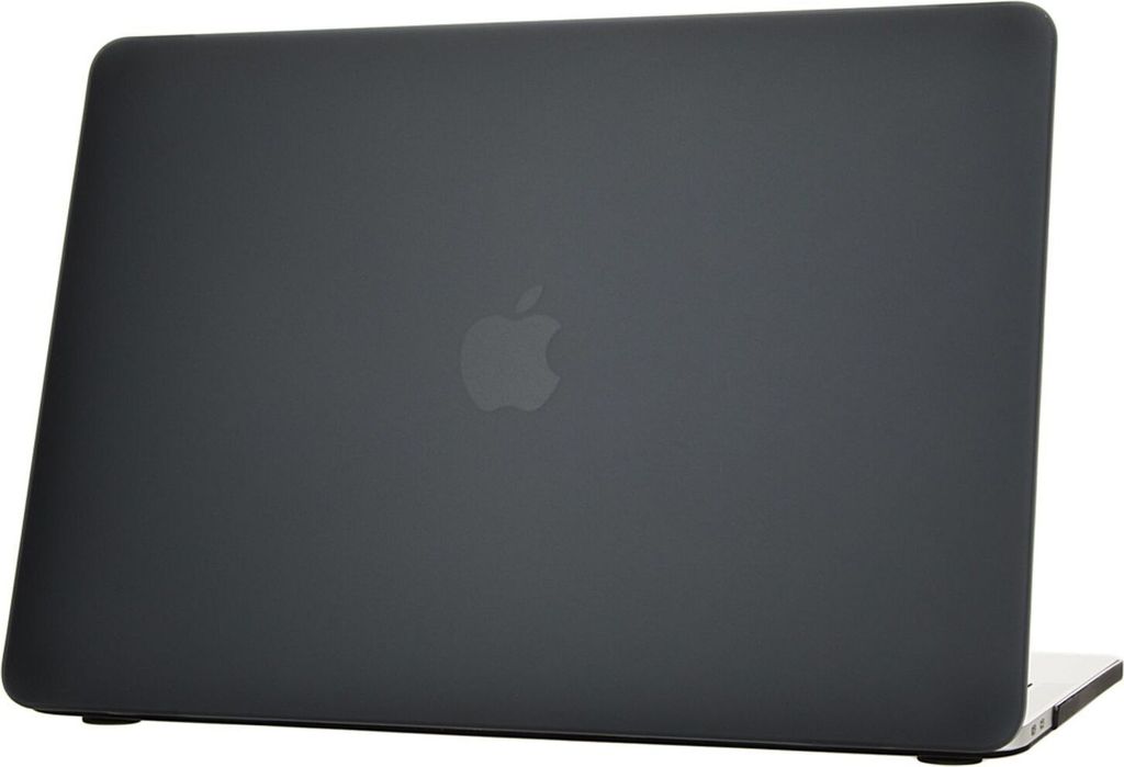 NALIA Schutz Hülle für Macbook Pro 13 Zoll 2016, Matt Dünn Case Cover Tab Tasche Schwarz