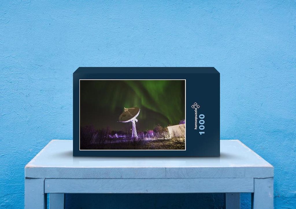 hansepuzzle 71402 - Nordlichter Puzzle, 1000 Teile, Natur, 60,0 x 46,0cm mit hochwertiger Aufbewahrung, Kartonbox und wiederverschließbarem Beutel