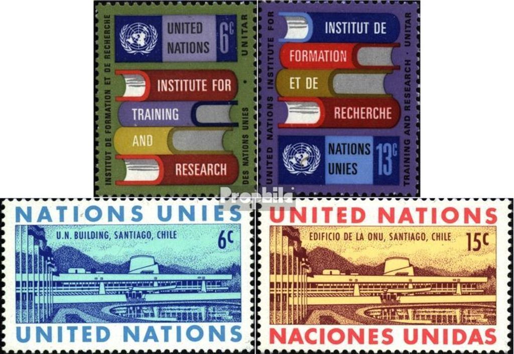Briefmarken UNO - New York 1969 Mi 208-209,210-211 (kompl.Ausg.) gestempelt Sondermarken