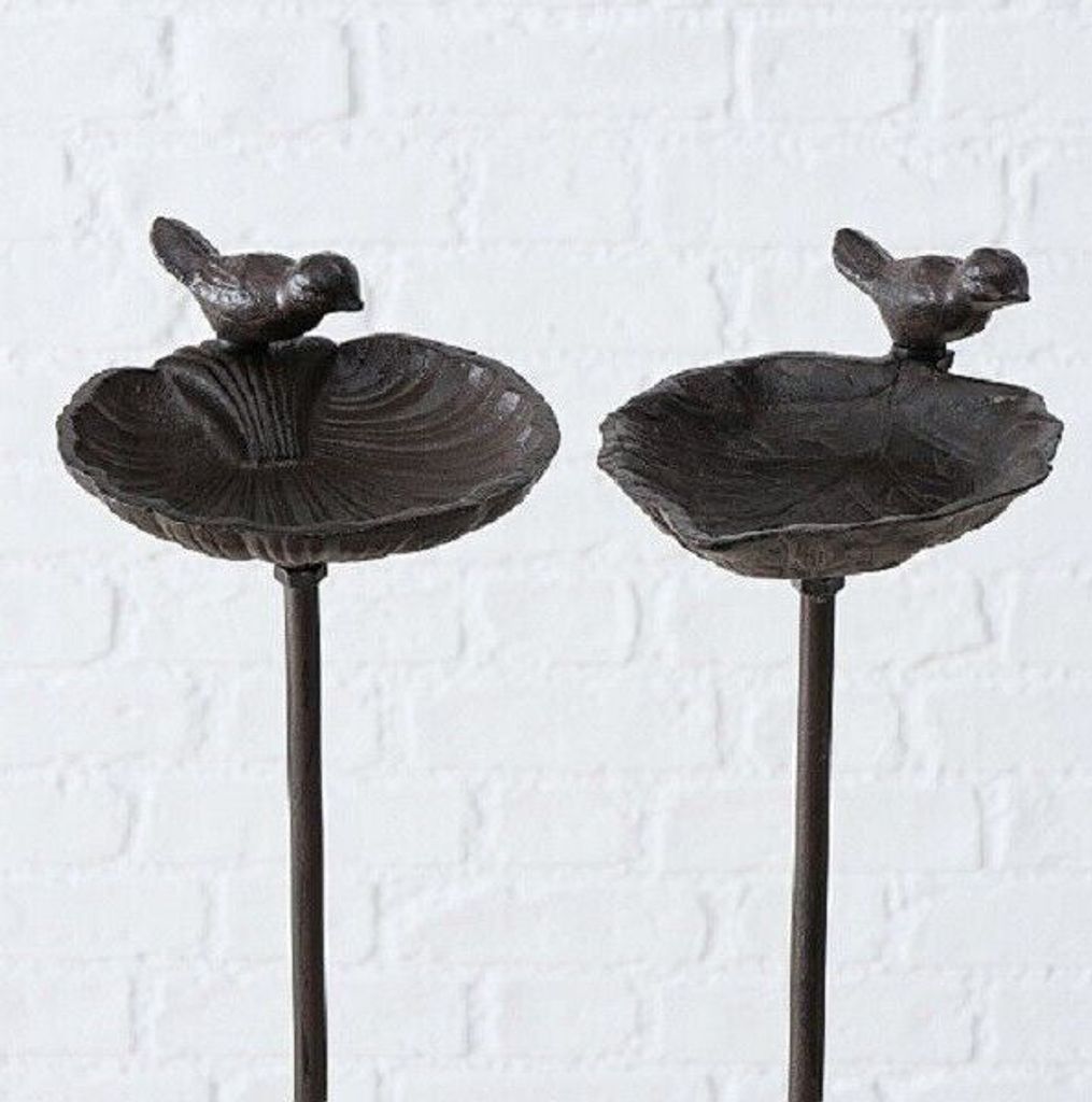 Vogeltränke /-bad Karla Gusseisen H.98 cm Matt braun Produktbild 
