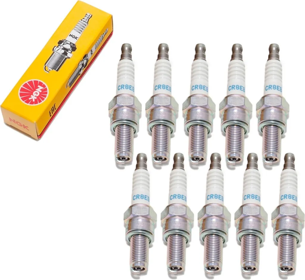 Set 10x Candele NGK CR8EB 7784 per Moto e Scooter | Ricambi Originali