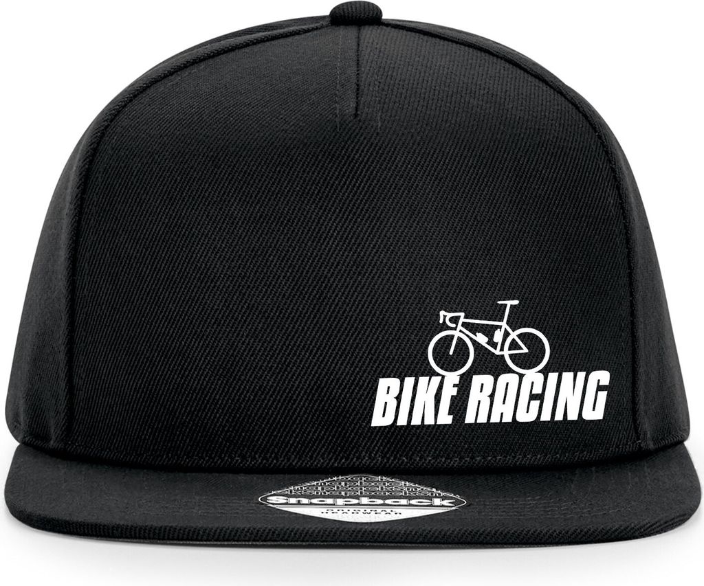 Huuraa Cappy Mütze Bike Racing Fahrrad Black Polyester Snapback Kappe Geschenkidee