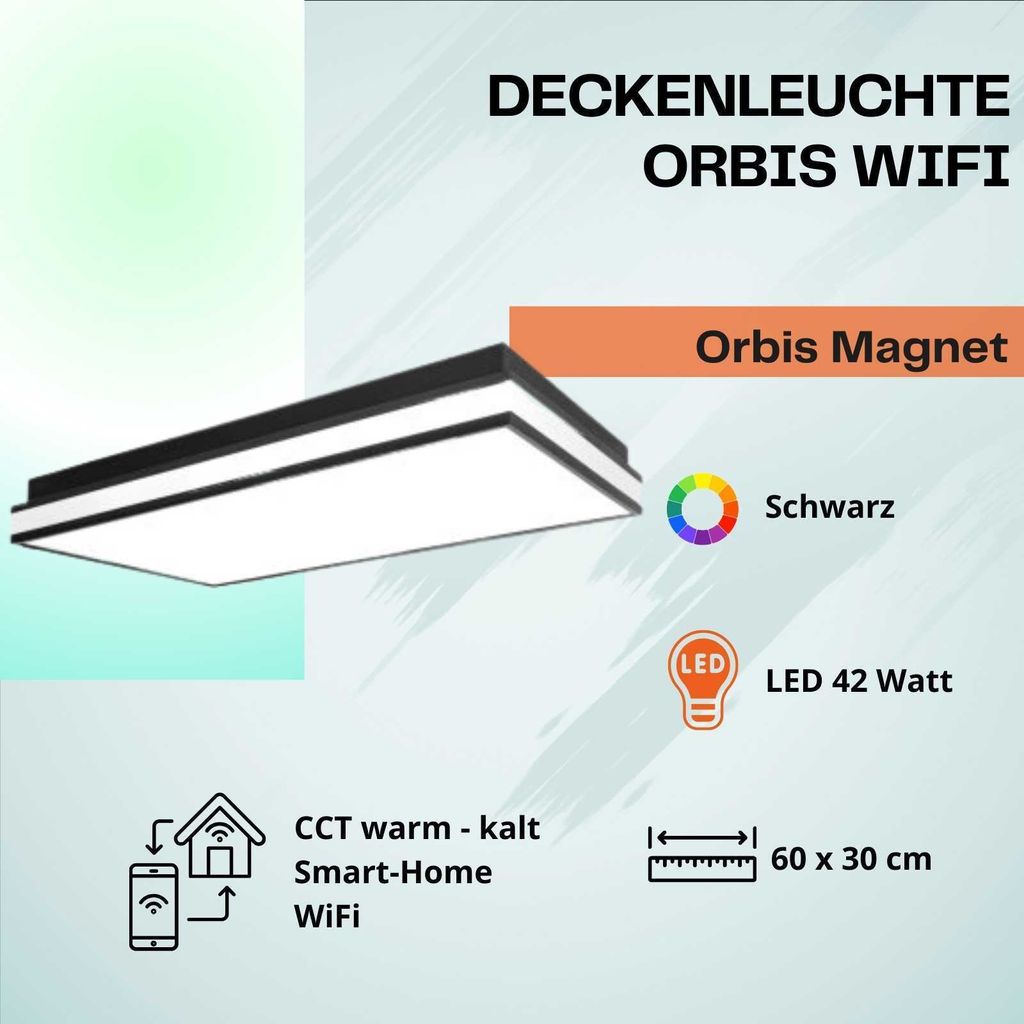 LEDVANCE SMART+ Orbis Magnet LED Deckenleuchte, Wandleuchte Produktbild 