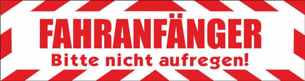 INDIGOS UG - Magnetschild "Fahranfänger. Bitte nicht Produktbild 