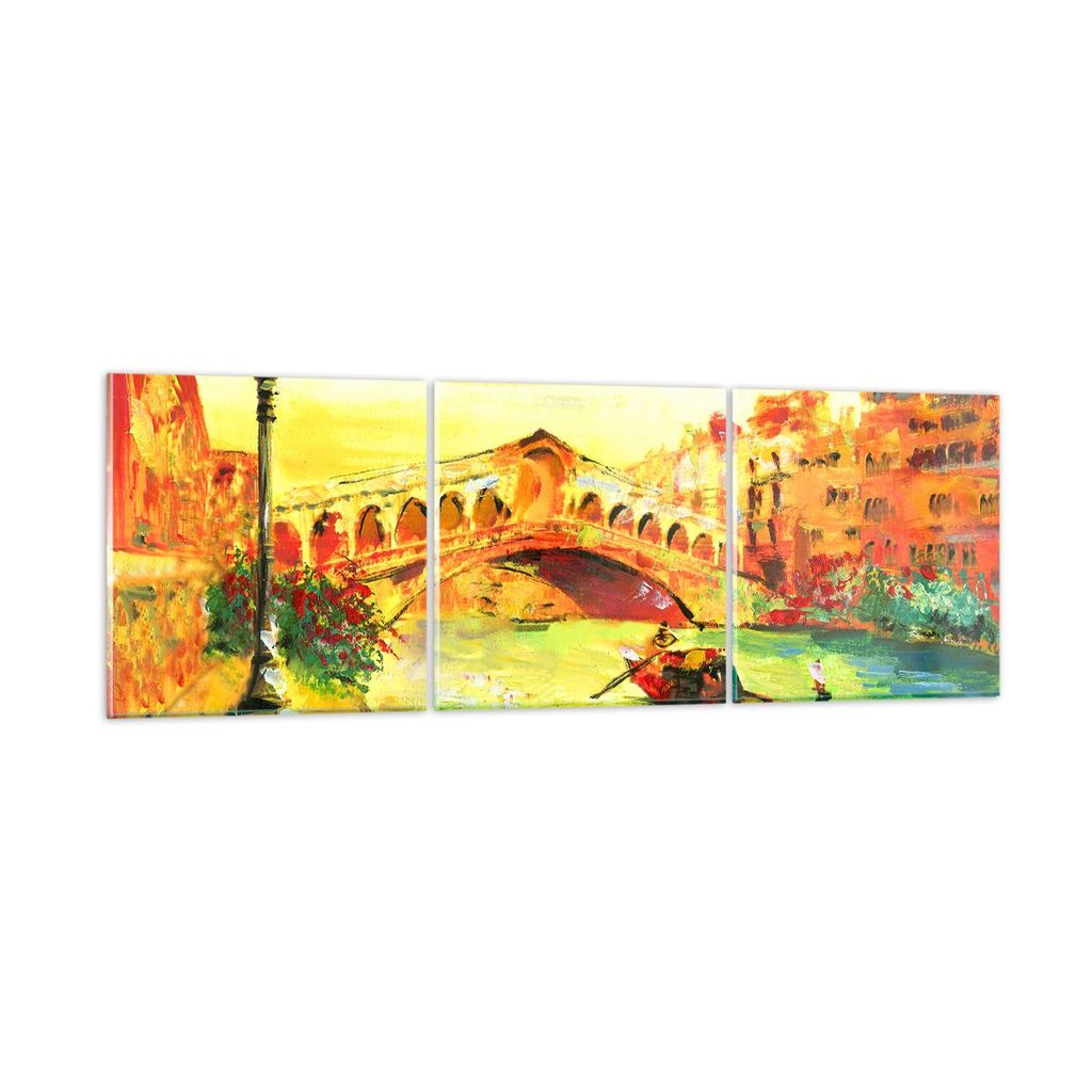 Bilder auf glas - Venedig Gondel - 120x40cm - Glasbilder - Produktbild 