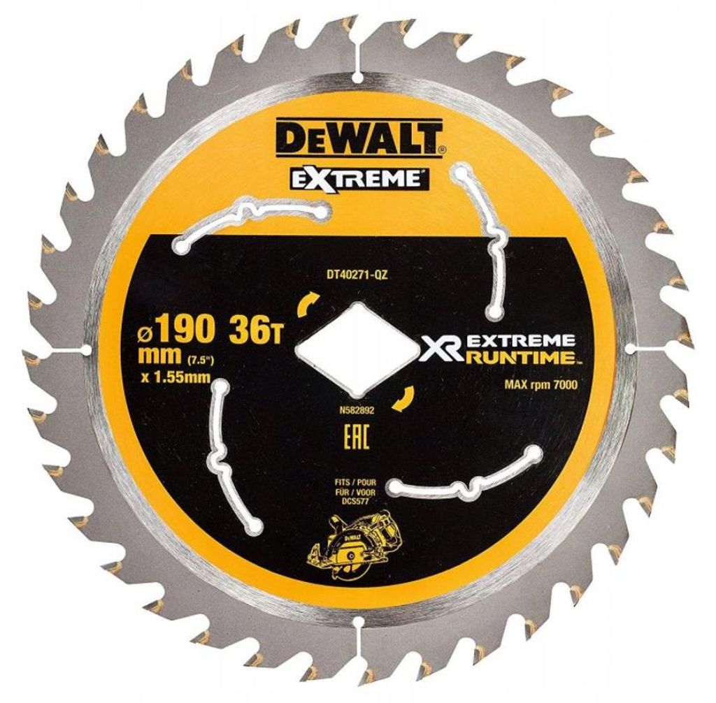 DEWALT DT40271-QZ DT40271 - Diamantzaagblad (190 mm, 36 Productafbeelding 