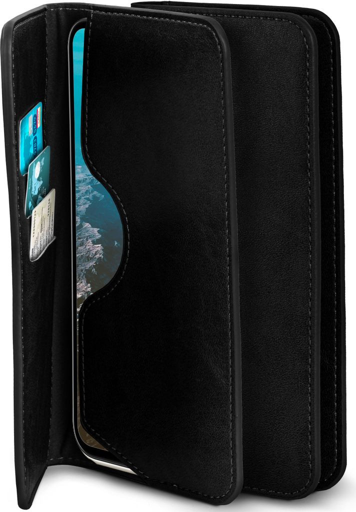 PURSE-CASE für Huawei P40 Pro Plus, Farbe:Schwarz