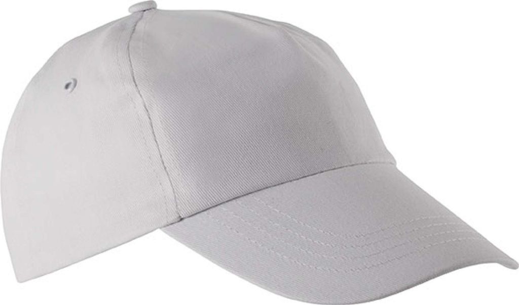 K-Up Uni Kappe Panel Cap Basecap Baseball Cap Mütze Baseballkappe, Größe:U, Farbe:Weiß