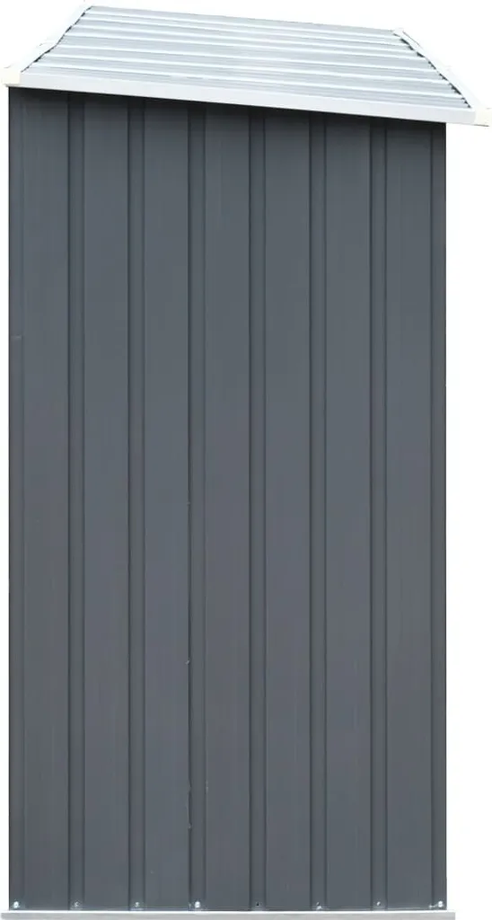 Range-bûches 330cm en acier galvanisé gris - Structure anticorrosion durable