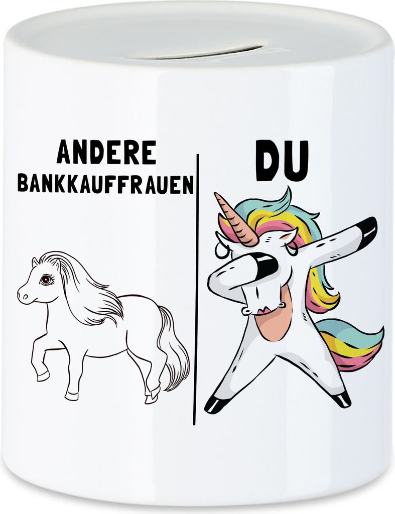 Andere Bankkauffrauen Du Spardose Pferd Einhorn Humor Lustig Unicorn Geschenk Apotheke