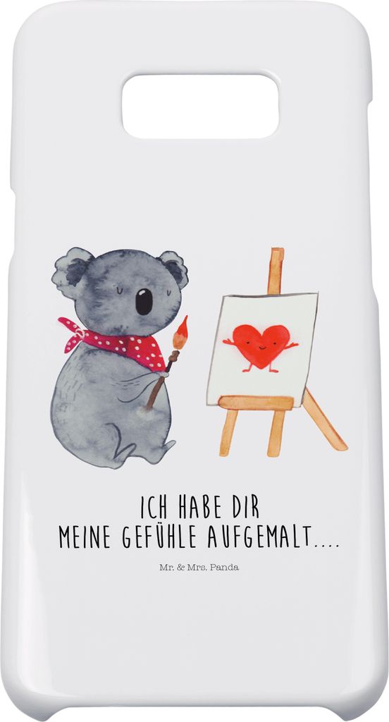 Mr. & Mrs. Panda Samsung Galaxy S8 plus Handyhülle Koala Künstler - Weiß - Geschenk, Cover, Liebe, Handy, Zeichnen, Case, Hülle, Gefühle, Lieb...