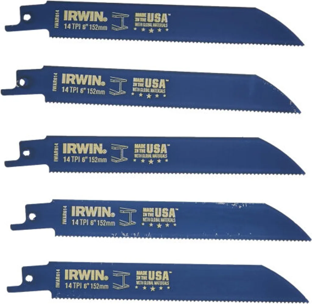IRWIN Reciprocating Blade Metal 150mm 14TPI - Confezione Professionale