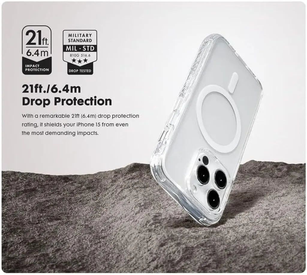 Protection MagSafe iPhone 15 Pro LAUT Crystal Matter X Usage Quotidien Robuste