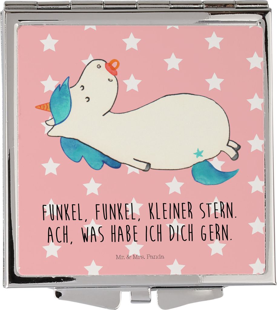 Mr. & Mrs. Panda Reisespiegel Einhorn Schnuller - Rot Produktbild 