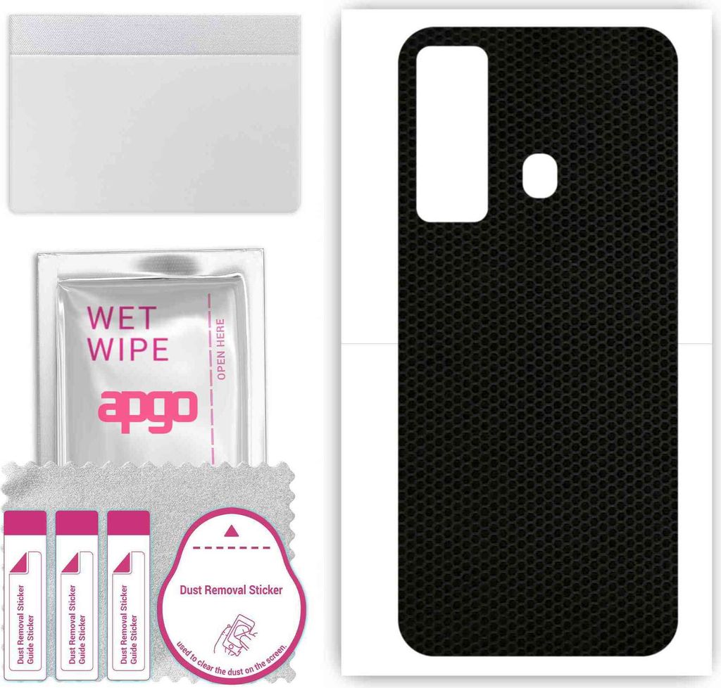 apgo Rückseite Schutzfolie, Skin, kompatibel mit Tecno Camon 17, Hinten Displayschutzfolie aus Vinylfolie, kratzfest, einfache Montage - Matrix