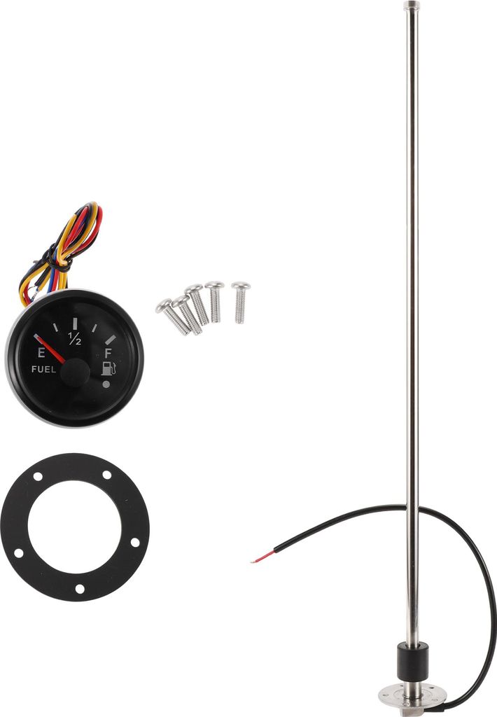 700mm 27.56" Länge Kraftstoff-Sendeinheit und Messgeräte-Set Boot Kraftstoff-Sendeinheit Marine Kraftstoff-Sendeinheit Metall 1 Satz 0-190 Ohm