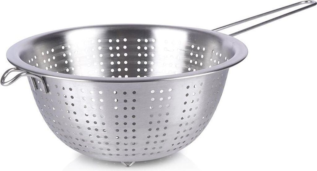 Colino tondo con manico in acciaio inox, lavabile in Immagine del prodotto 