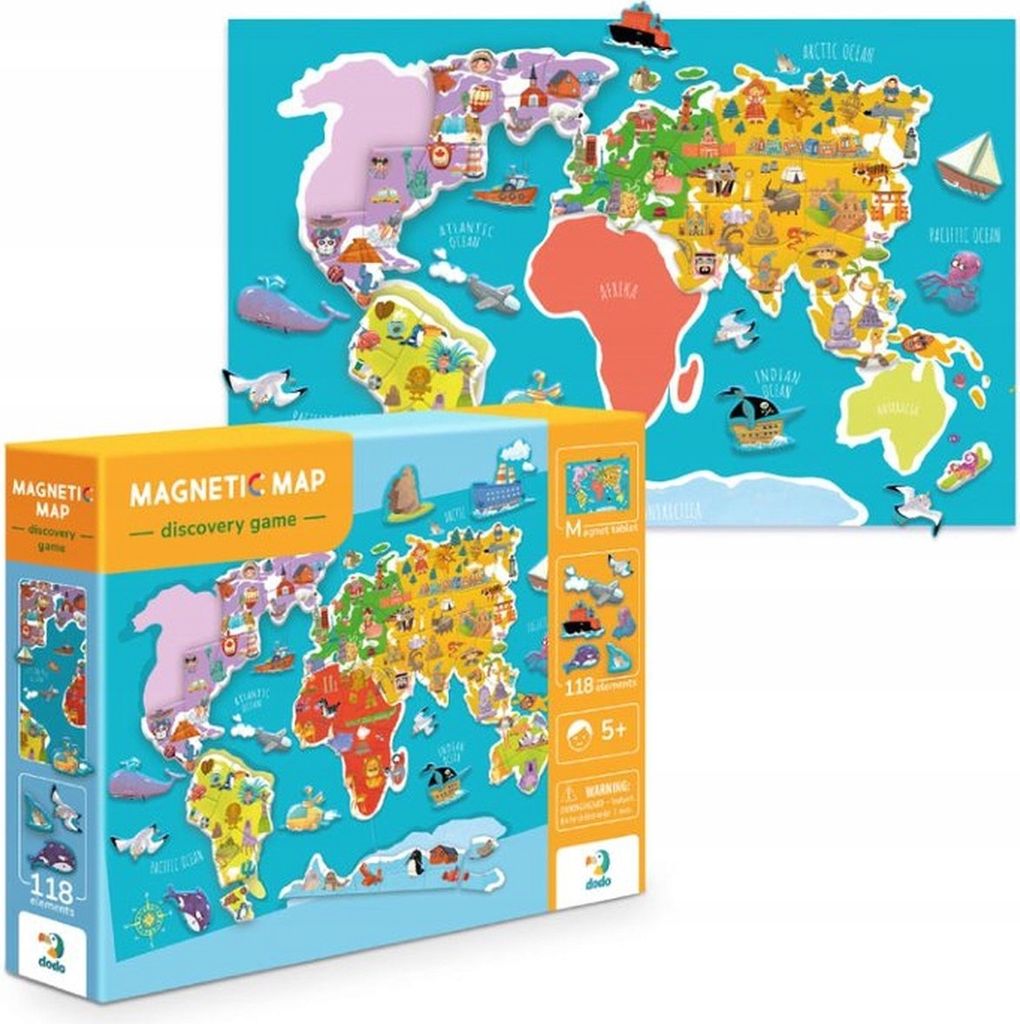 DODO Gioco magnetico - Mappa del mondo Immagine del prodotto 