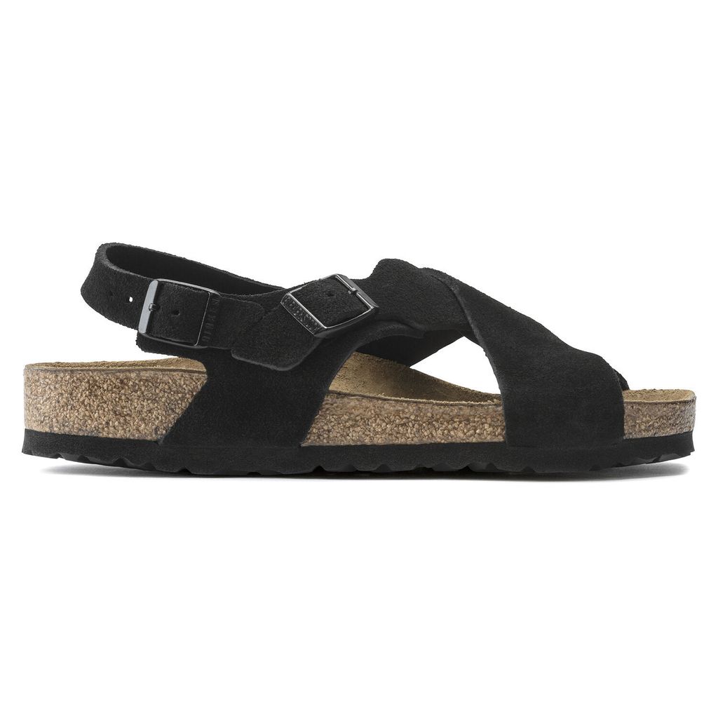 Birkenstock Tulum Wildleder Damen Sandalen Black Narrow-fit Größe 35