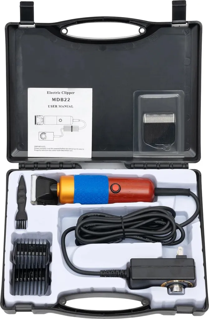 Tosatrice Animali Professionale Wireless | Kit Completo 4 Pettini
