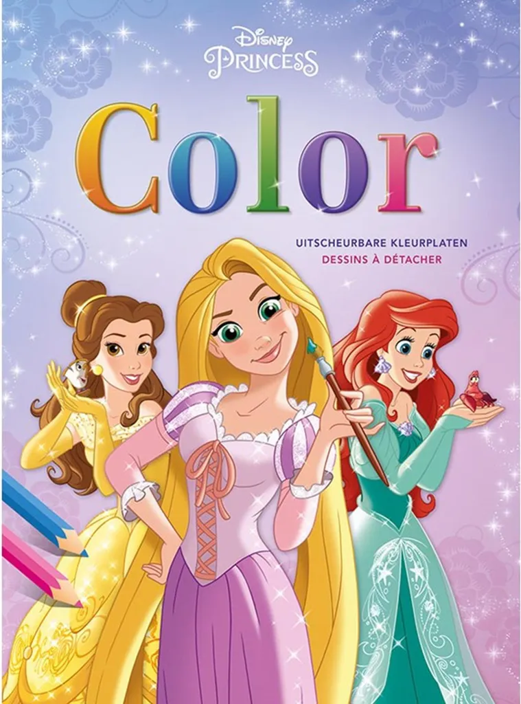 Coloriages Disney Color Princess Deltas pour Apprendre à ne pas Dépasser