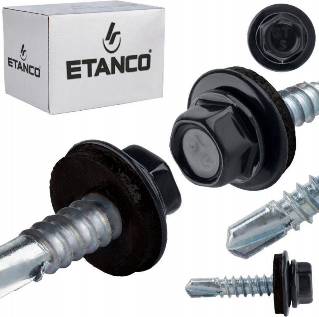 ETANCO GT5 Bohrschrauben Metall - Metall 5,5 x 32 mm RAL 7016 250 Stk.
